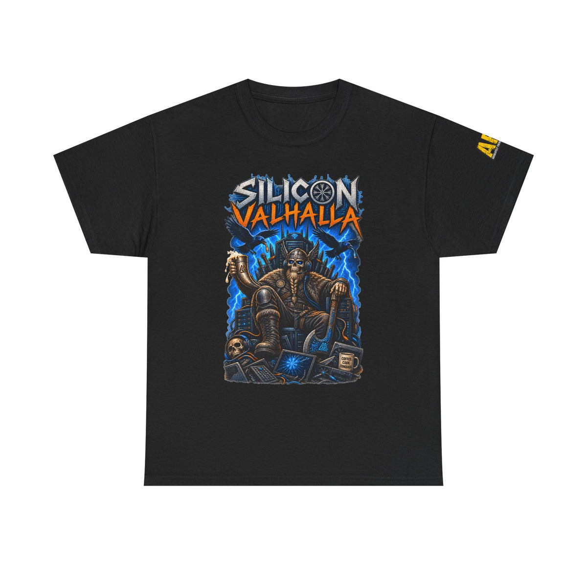 "Silicon Valhalla" Unisex Heavy Cotton Tee