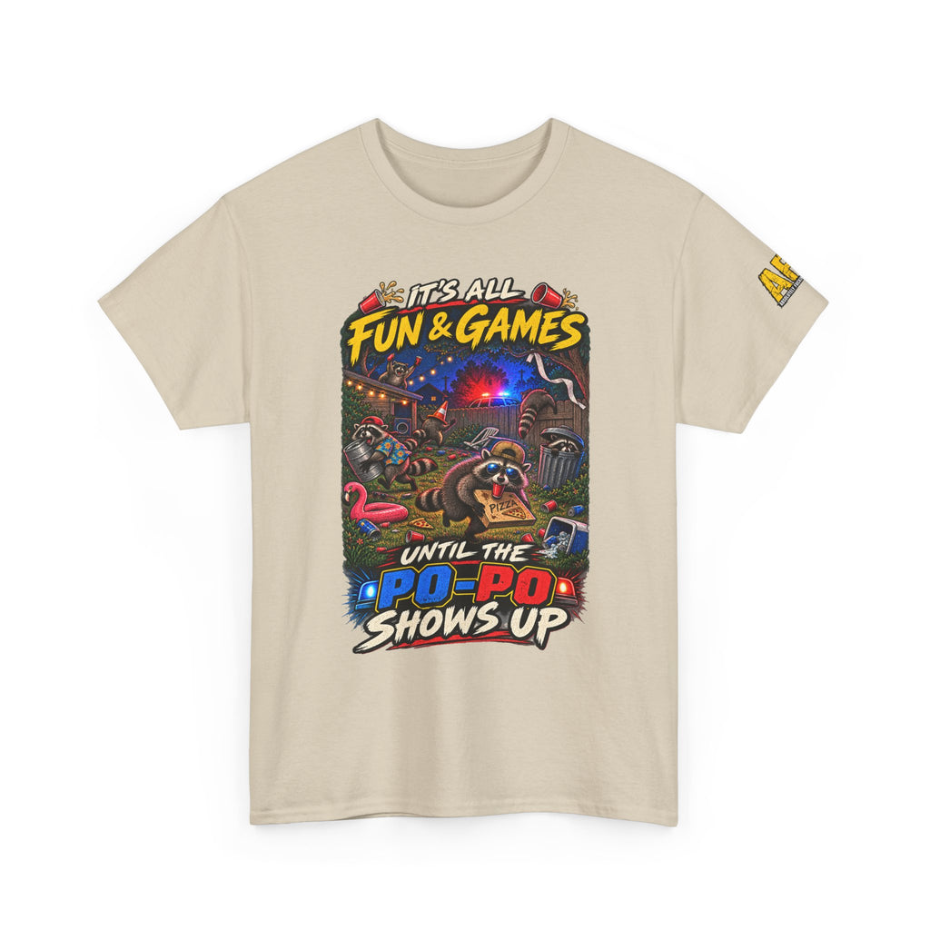"It's all fun and games..." Unisex Heavy Cotton Tee