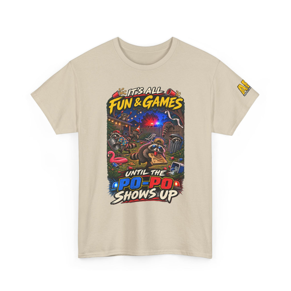 "It's all fun and games..." Unisex Heavy Cotton Tee
