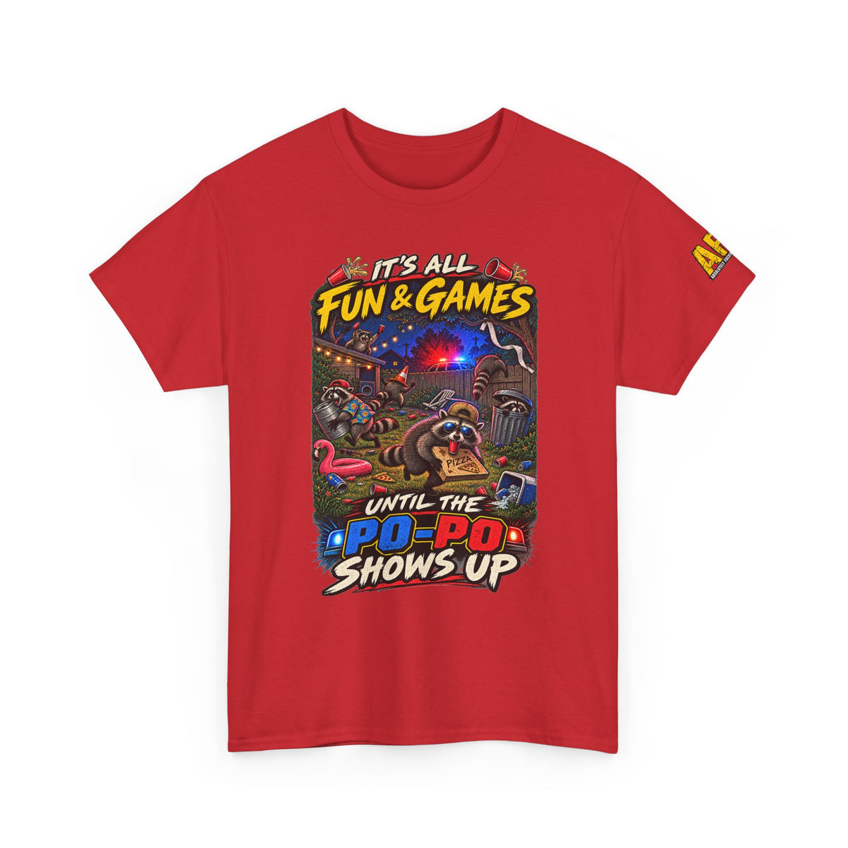 "It's all fun and games..." Unisex Heavy Cotton Tee