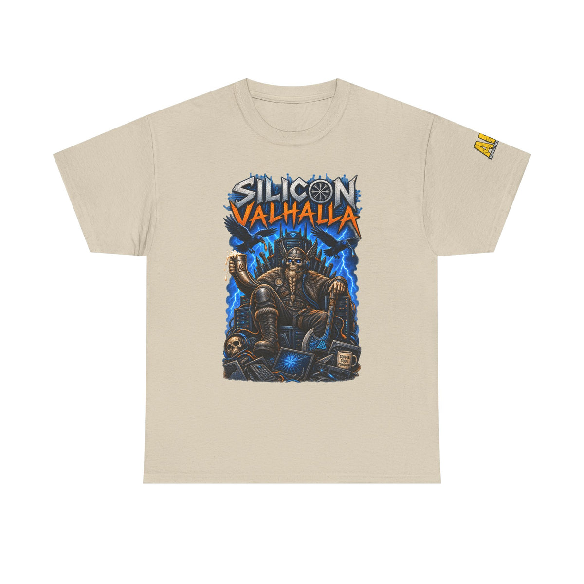 "Silicon Valhalla" Unisex Heavy Cotton Tee