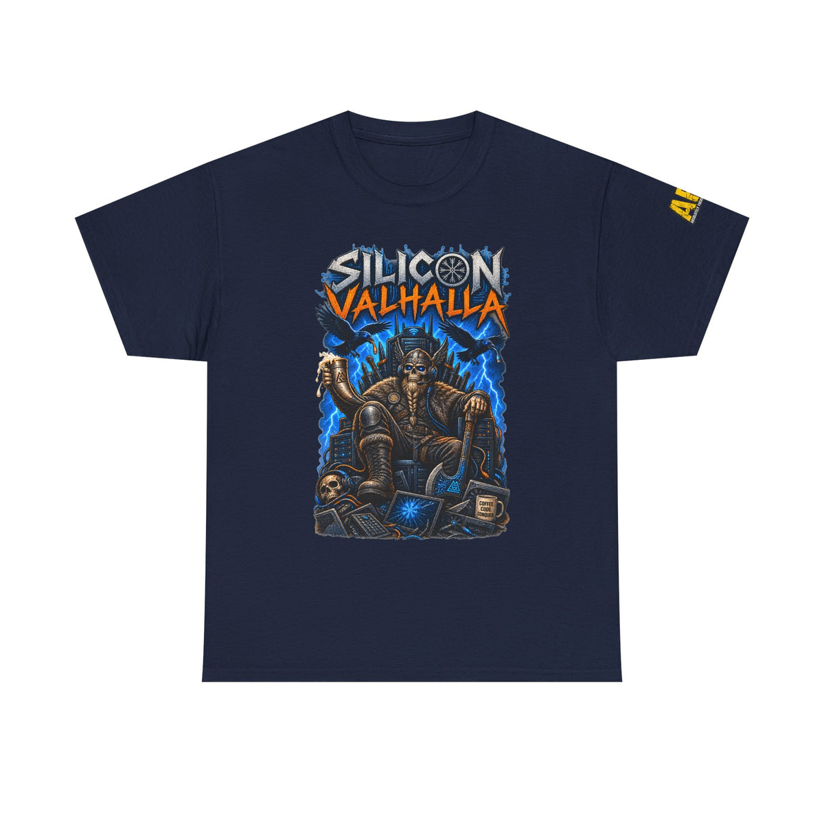 "Silicon Valhalla" Unisex Heavy Cotton Tee