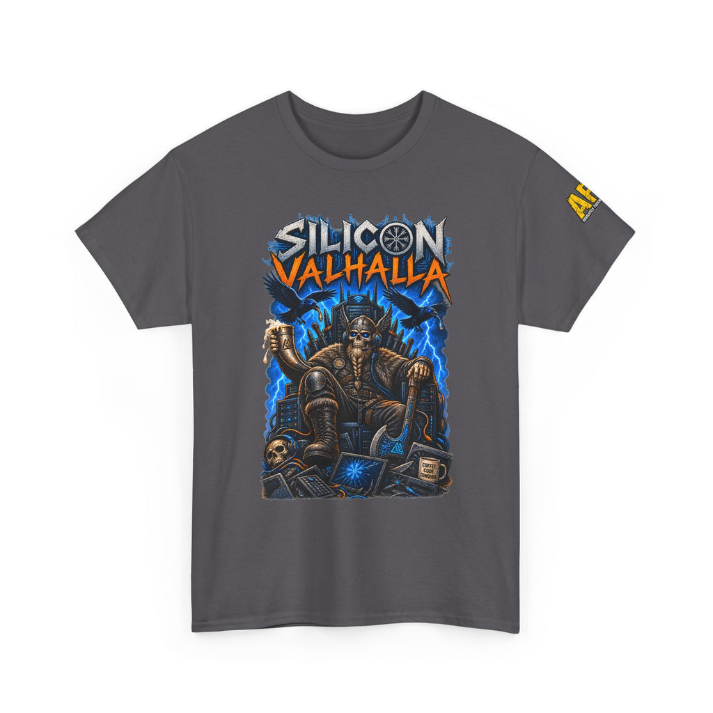 "Silicon Valhalla" Unisex Heavy Cotton Tee