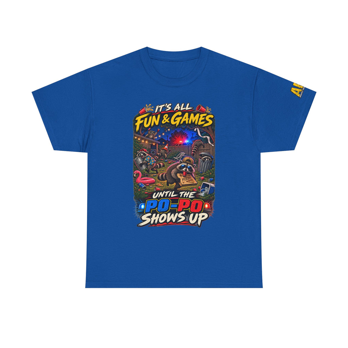"It's all fun and games..." Unisex Heavy Cotton Tee