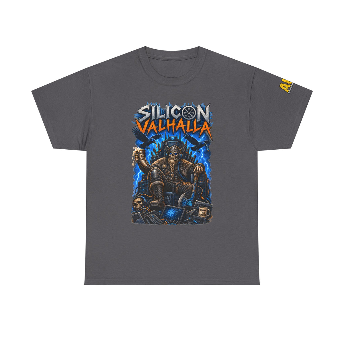 "Silicon Valhalla" Unisex Heavy Cotton Tee