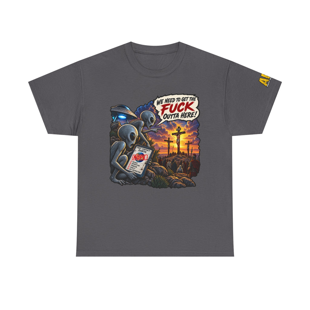 "First Contact" Unisex Heavy Cotton Tee