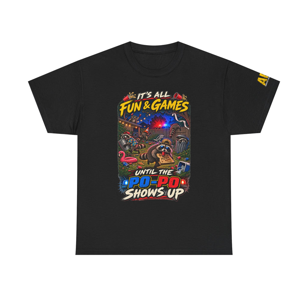 "It's all fun and games..." Unisex Heavy Cotton Tee