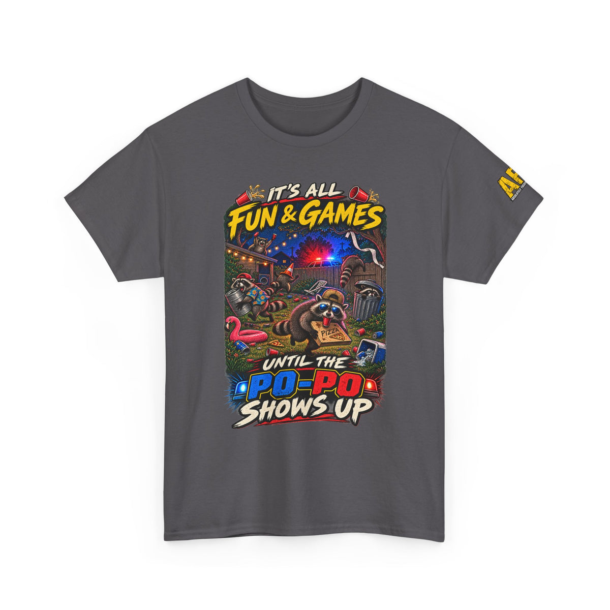 "It's all fun and games..." Unisex Heavy Cotton Tee