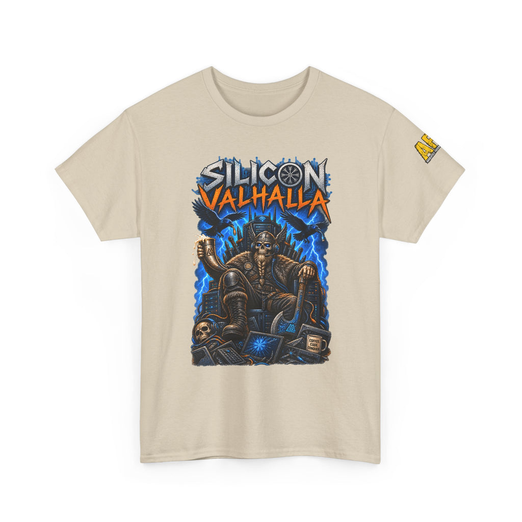 "Silicon Valhalla" Unisex Heavy Cotton Tee