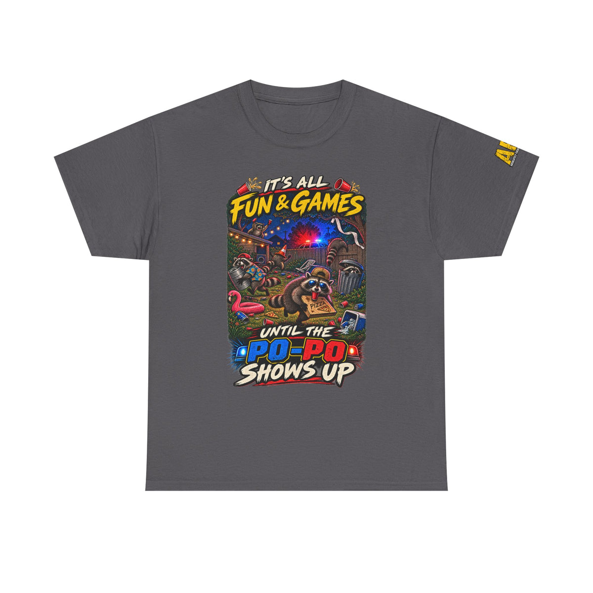 "It's all fun and games..." Unisex Heavy Cotton Tee