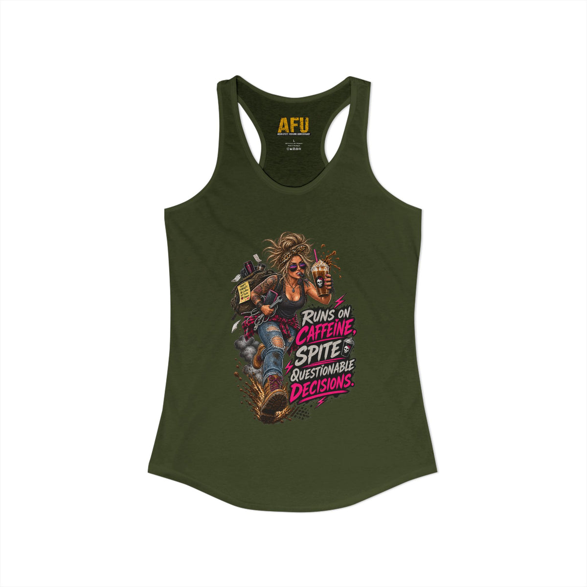 "Caffeine & Spite" Women's Tank