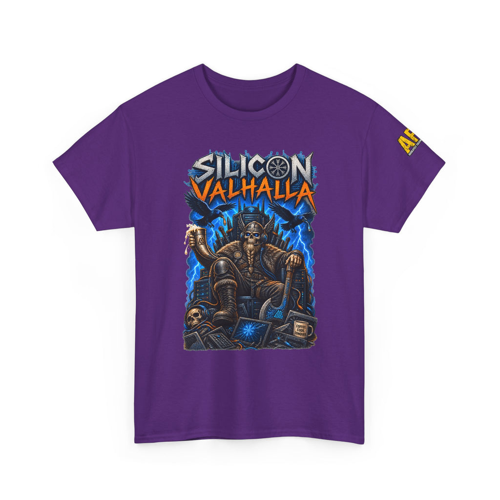 "Silicon Valhalla" Unisex Heavy Cotton Tee