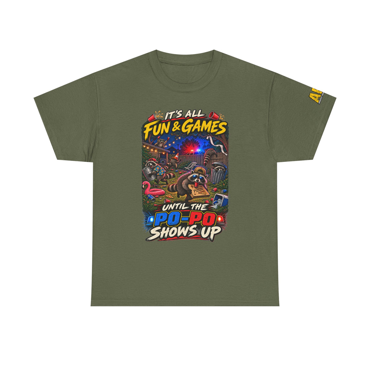 "It's all fun and games..." Unisex Heavy Cotton Tee
