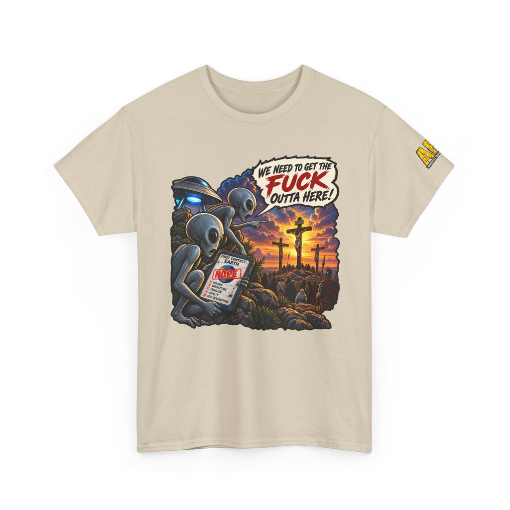 "First Contact" Unisex Heavy Cotton Tee