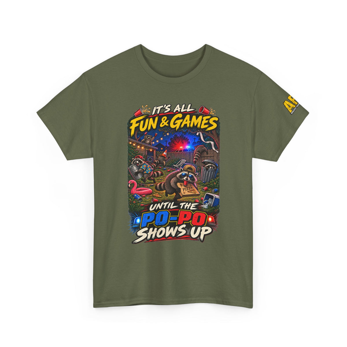 "It's all fun and games..." Unisex Heavy Cotton Tee