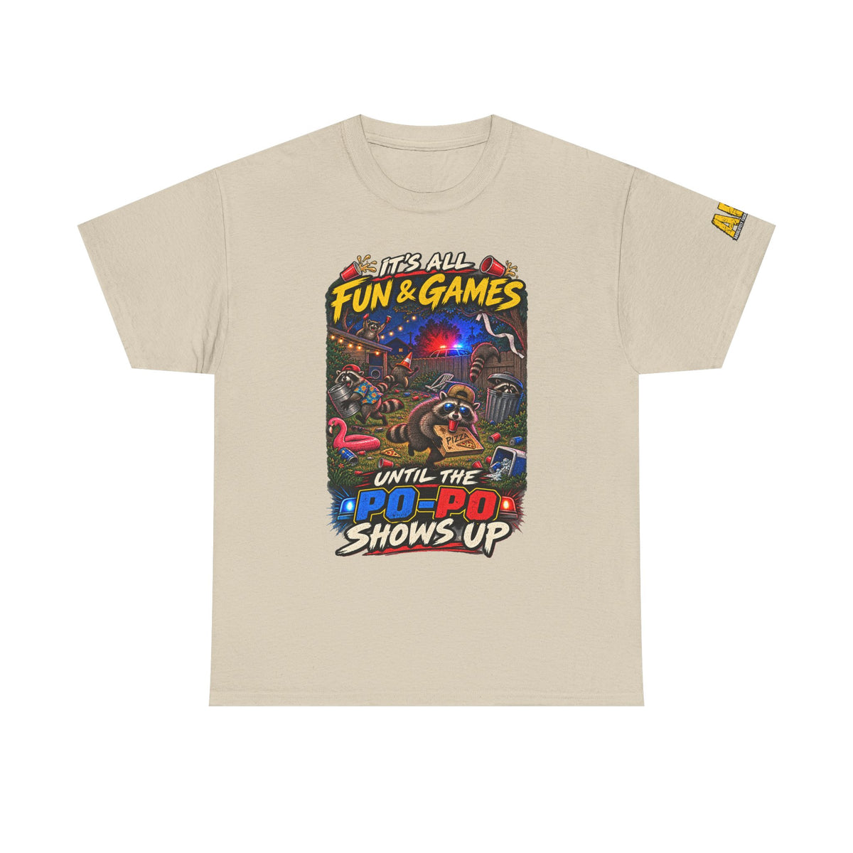 "It's all fun and games..." Unisex Heavy Cotton Tee