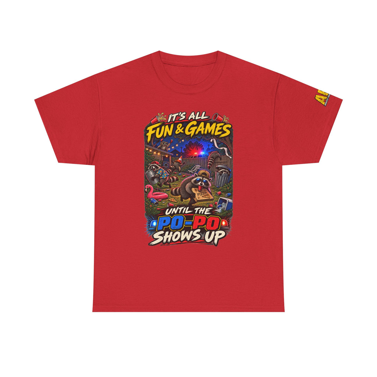 "It's all fun and games..." Unisex Heavy Cotton Tee