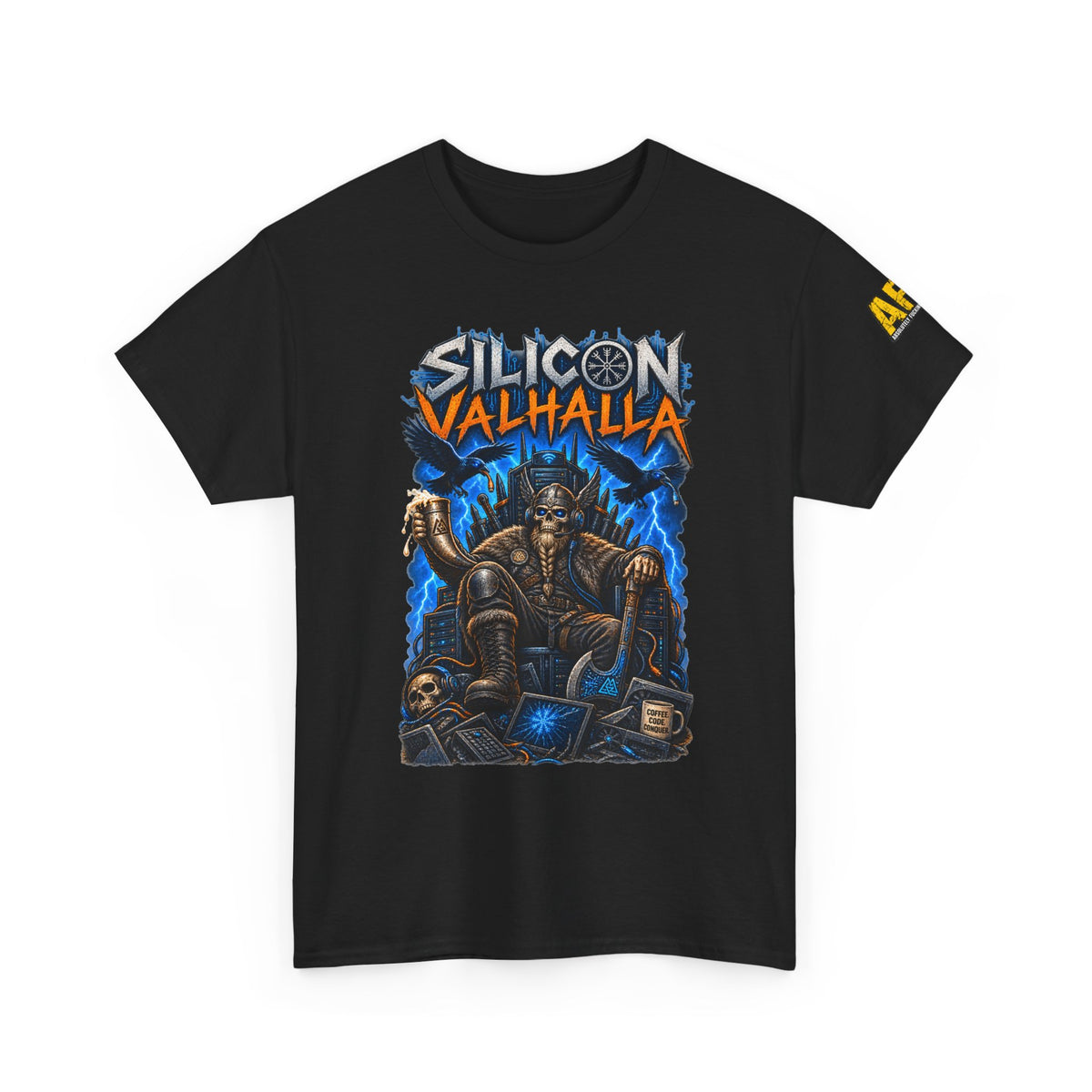 "Silicon Valhalla" Unisex Heavy Cotton Tee