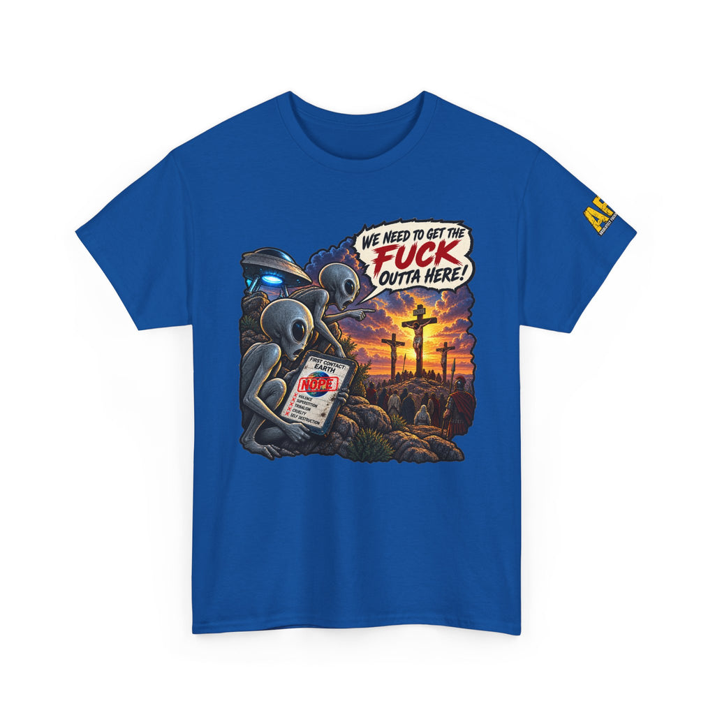 "First Contact" Unisex Heavy Cotton Tee