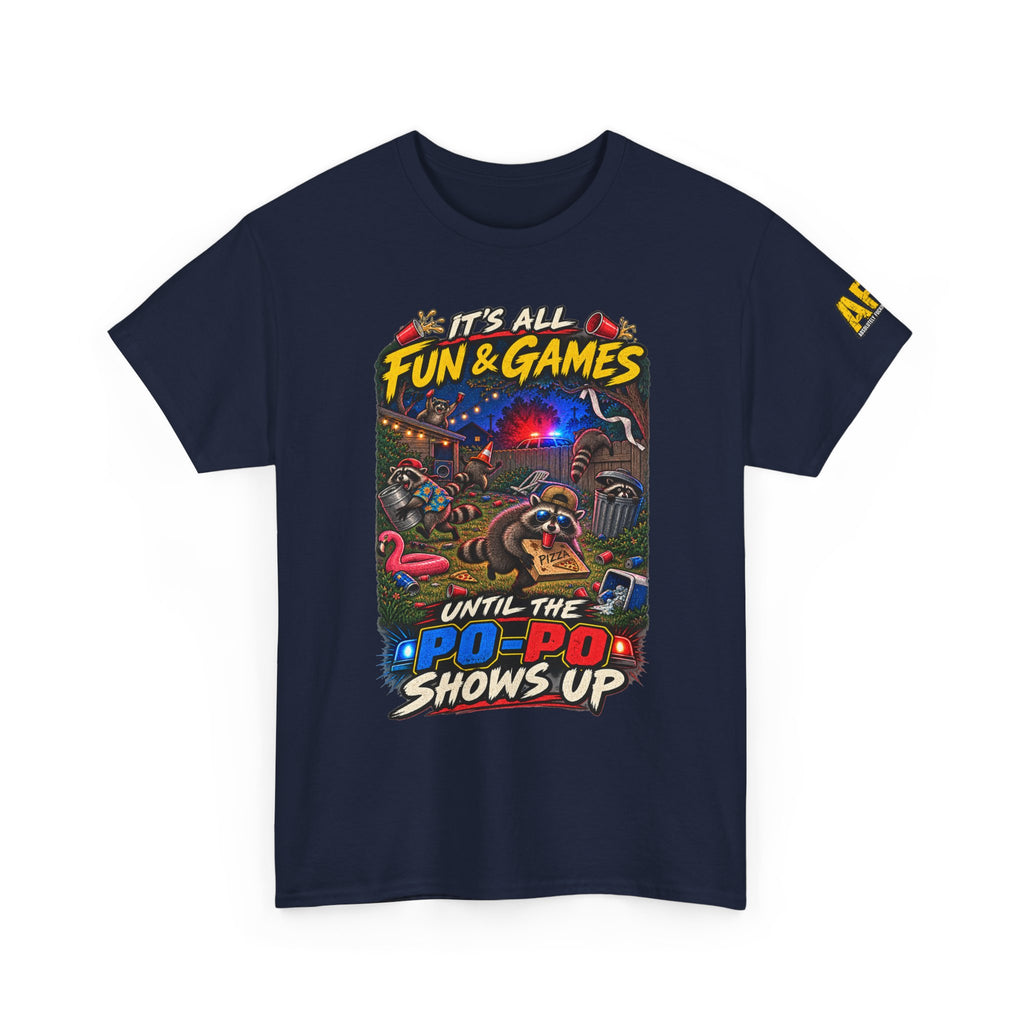 "It's all fun and games..." Unisex Heavy Cotton Tee