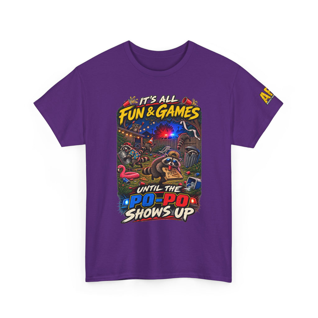 "It's all fun and games..." Unisex Heavy Cotton Tee