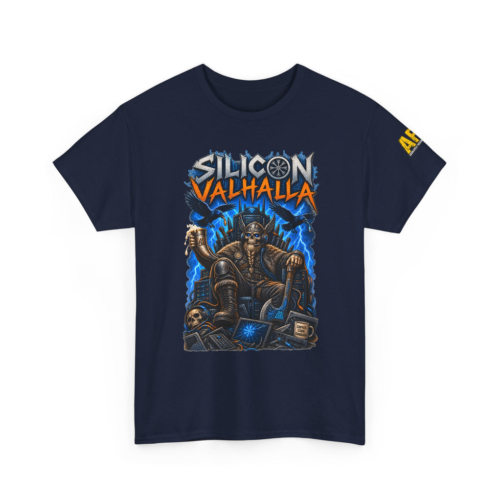 "Silicon Valhalla" Unisex Heavy Cotton Tee