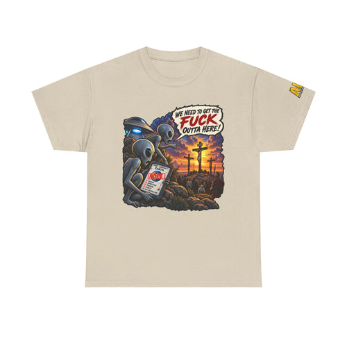 "First Contact" Unisex Heavy Cotton Tee