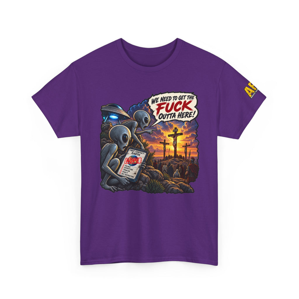 "First Contact" Unisex Heavy Cotton Tee