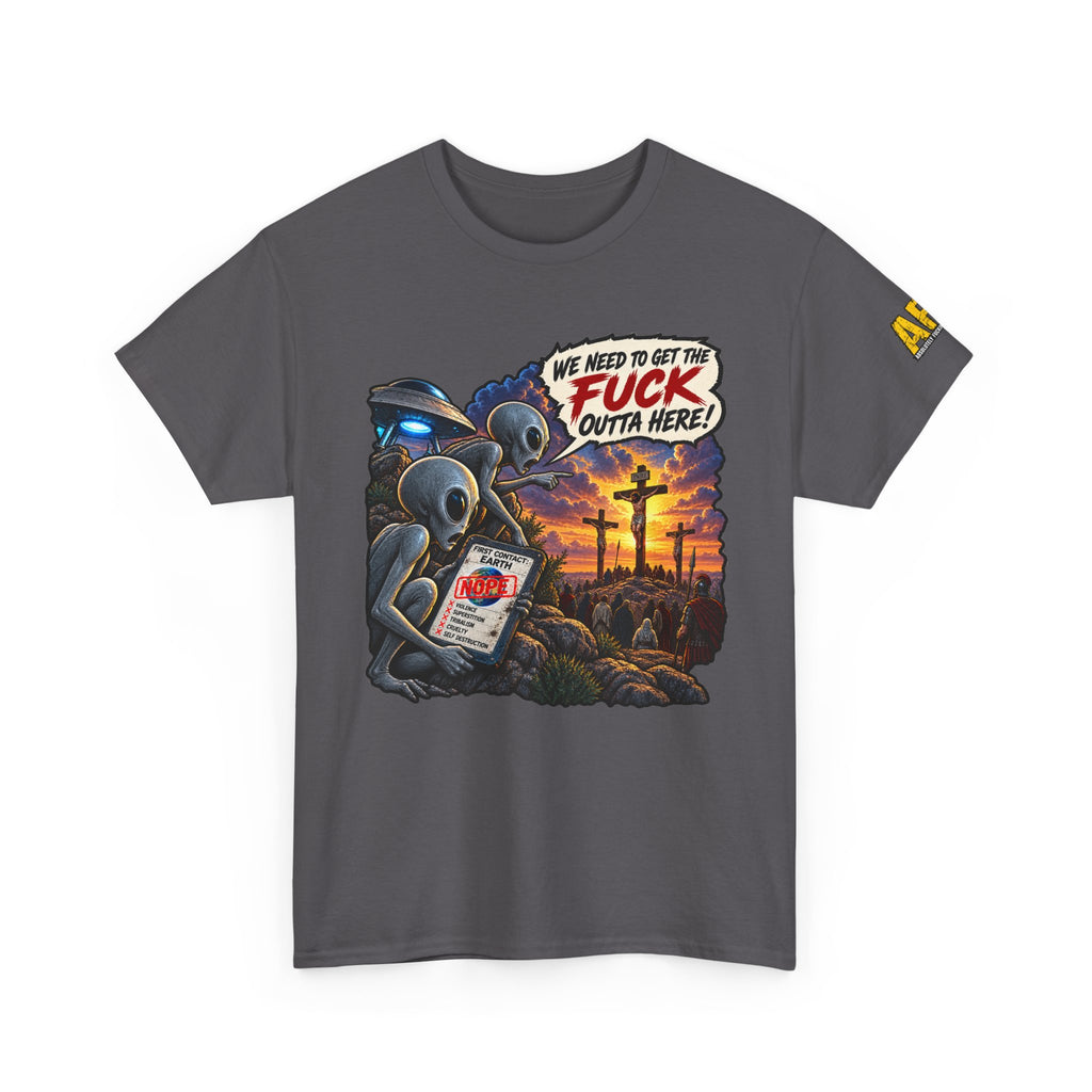 "First Contact" Unisex Heavy Cotton Tee