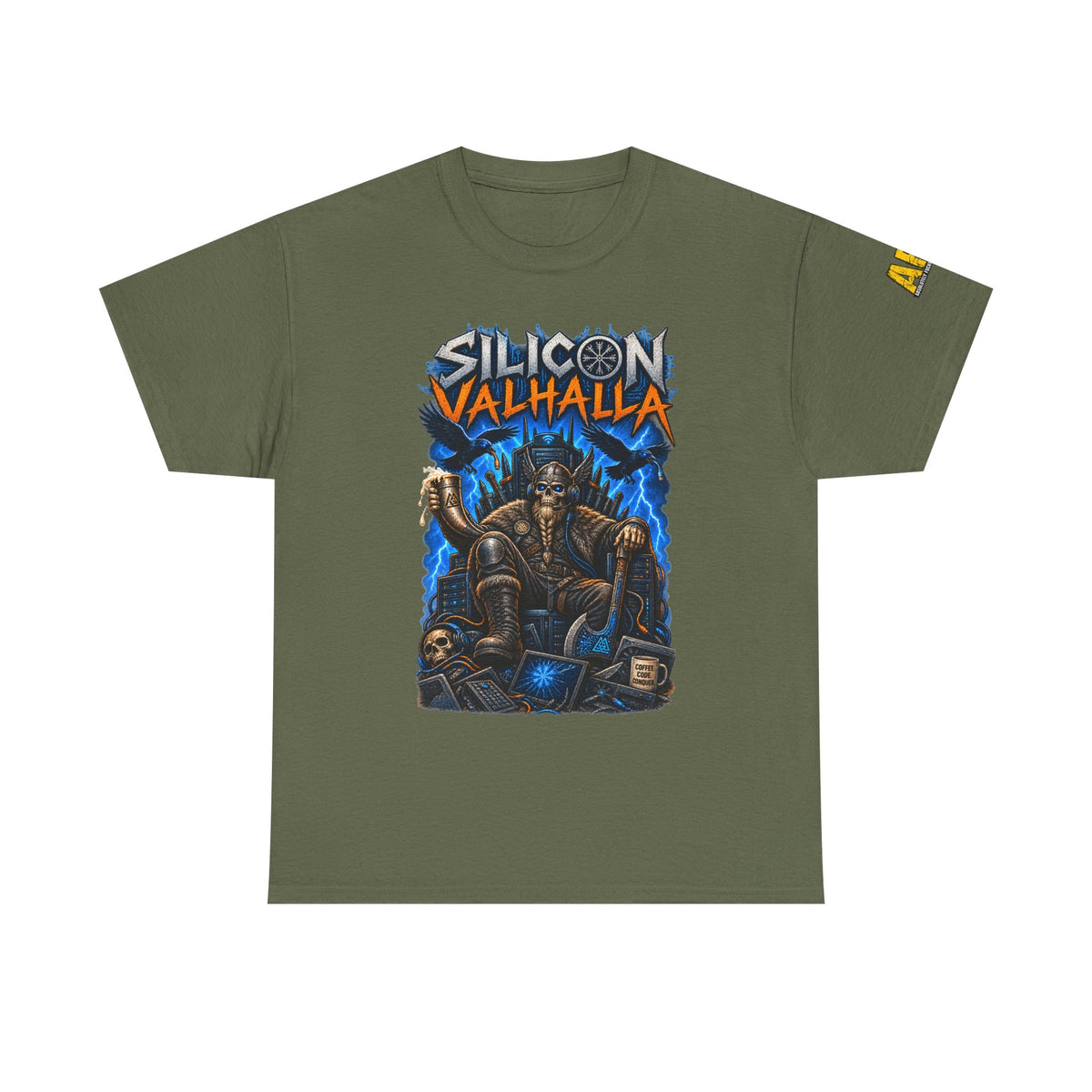 "Silicon Valhalla" Unisex Heavy Cotton Tee