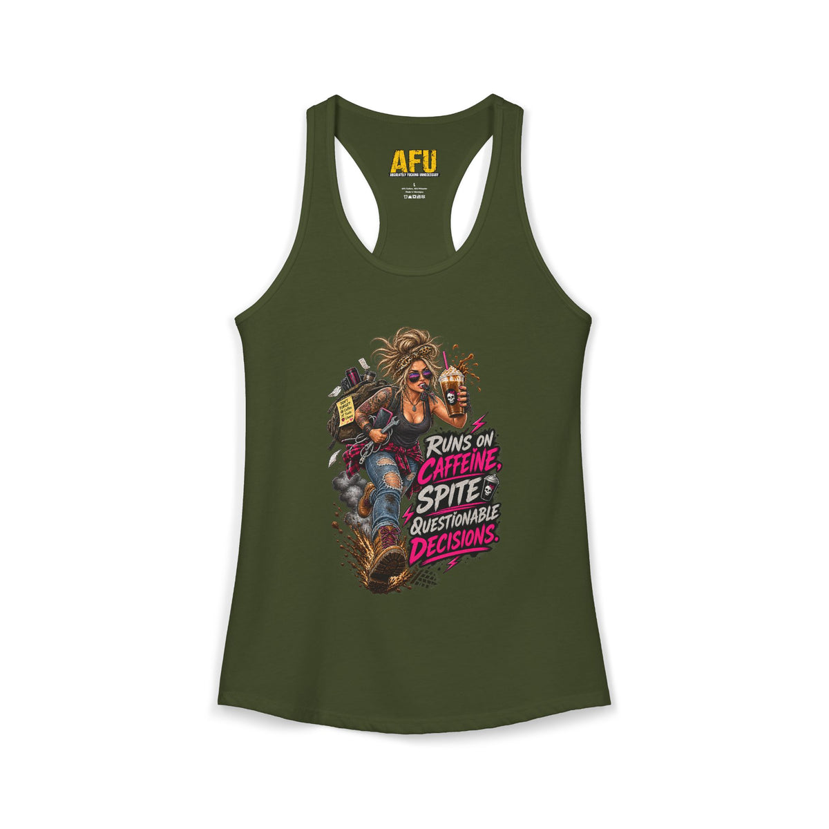 "Caffeine & Spite" Women's Tank