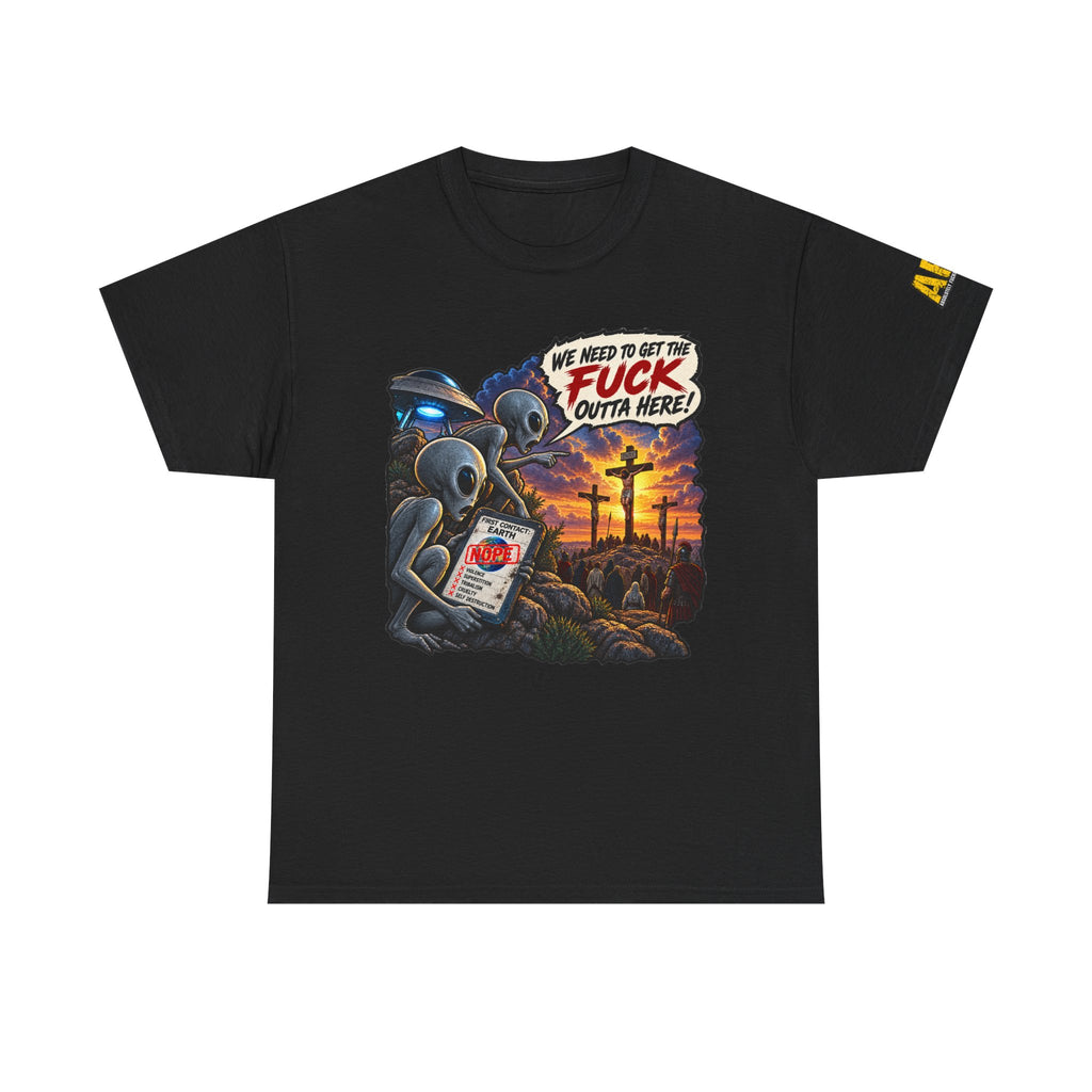 "First Contact" Unisex Heavy Cotton Tee